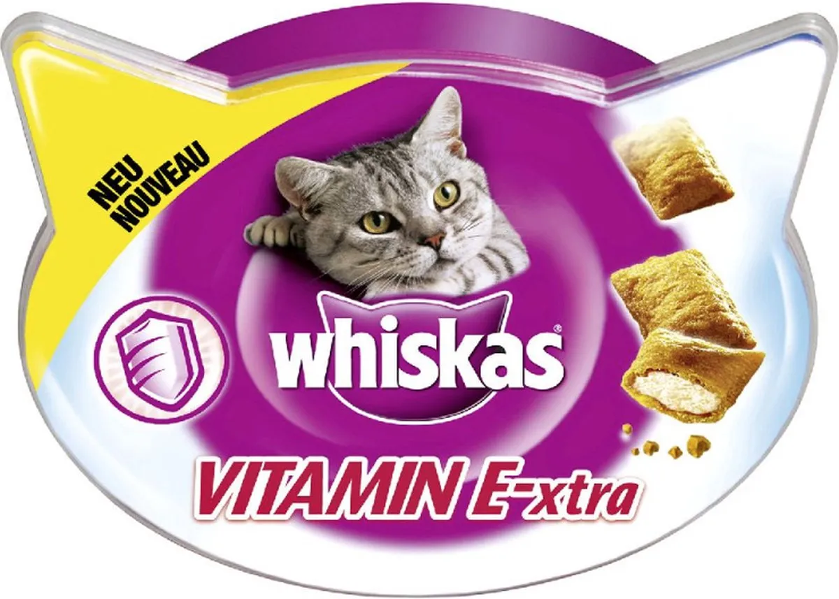 Whiskas snack - Immunsupport - Vitamine E-xtra - 1x 50gr - Kattenvoer - Snoepjes - Kattensnoepjes - Immuunsysteem - Extra vitaminen