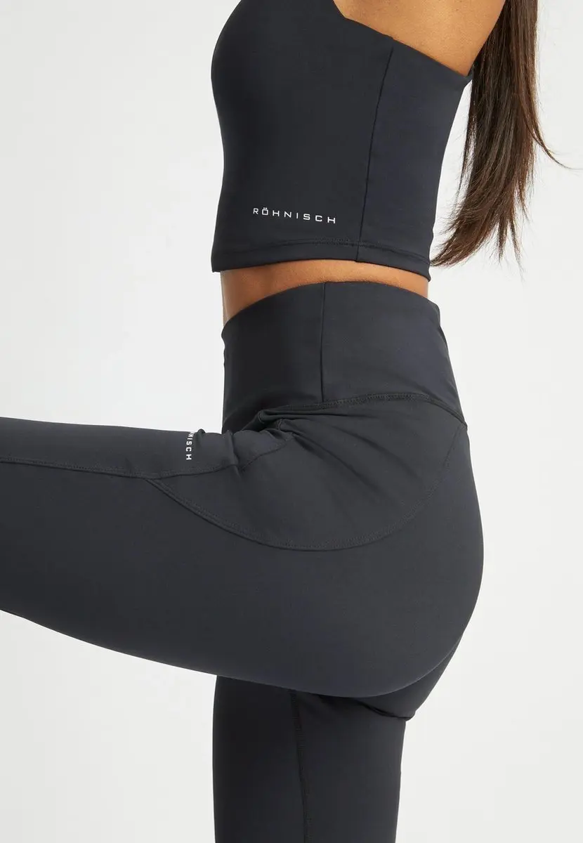 Röhnisch Flattering High Waist Trainingsbroek L - Zwart - afbeelding 5 van 6