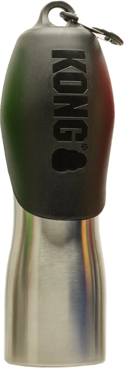 KONG H20 Drinkfles 740ml - RVS - Zwart