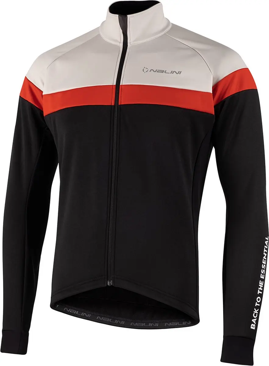 Nalini Fietsjack Heren Zwart Grijs