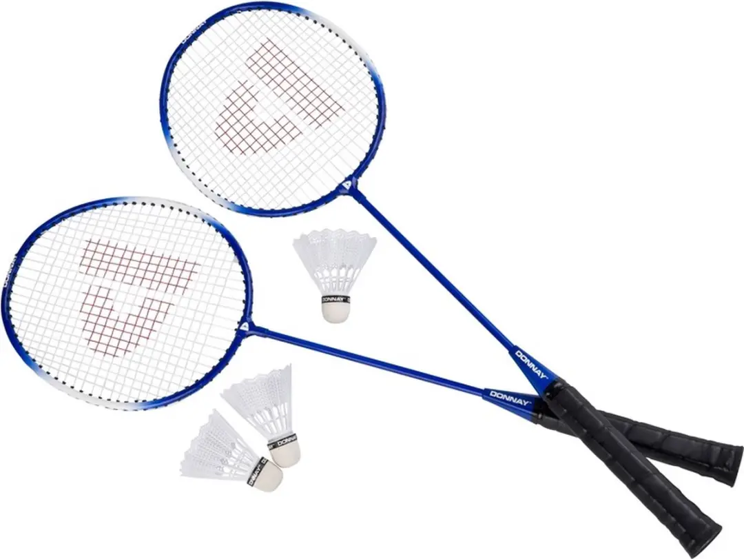 Eddy toys Badminton set blauw