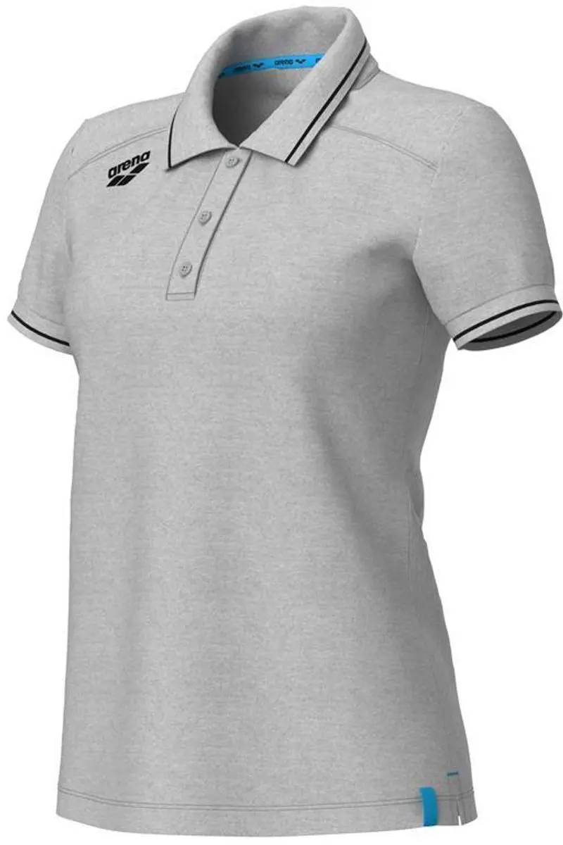 Arena Team Solid Dames Poloshirt Grijs
