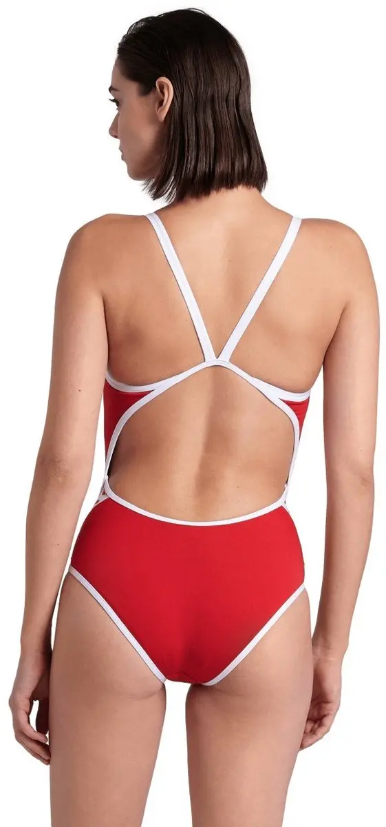 Arena Icons Super Fly Dames zwempak 32 - Rood/Wit - afbeelding 5 van 6
