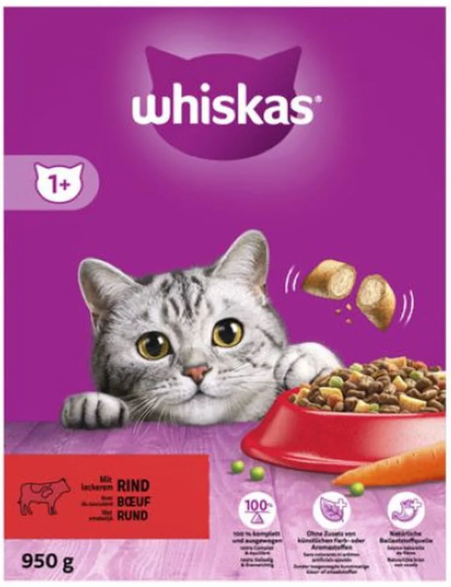 Whiskas Rund 1+ Kattenvoer 800g