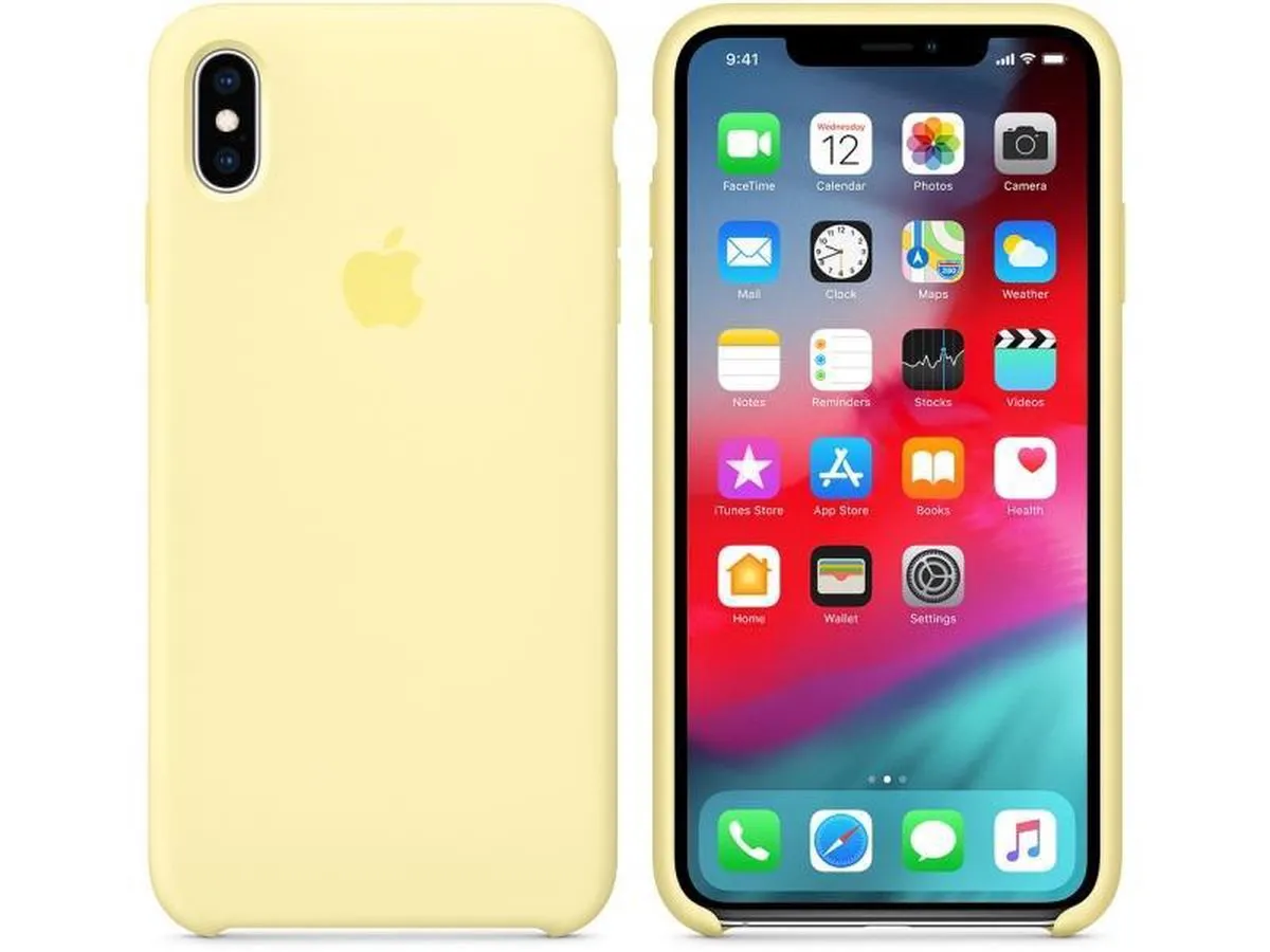 Apple iPhone Xs Max Siliconen Hoesje MUJR2ZM/A - Geel - afbeelding 6 van 6