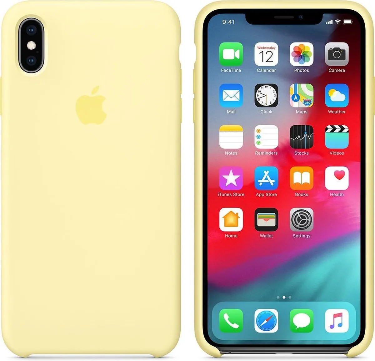 Apple iPhone Xs Max Siliconen Hoesje MUJR2ZM/A - Geel