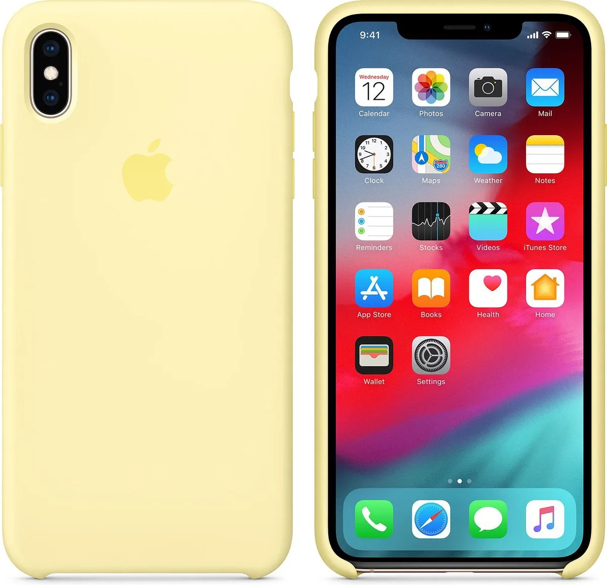 Apple iPhone Xs Max Siliconen Hoesje MUJR2ZM/A - Geel