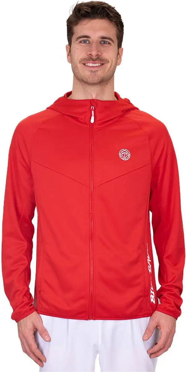 Bidi Badu Crew Sweatshirt Met Rits Rood L Man