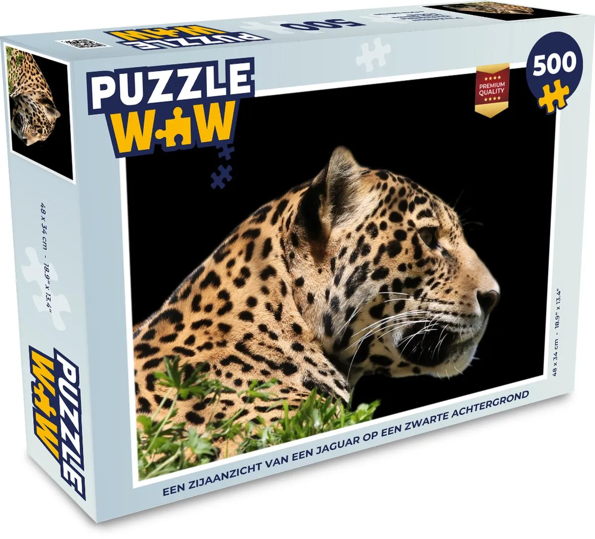 PuzzleWow Jaguar Legpuzzel 500 Stuks - Multicolor