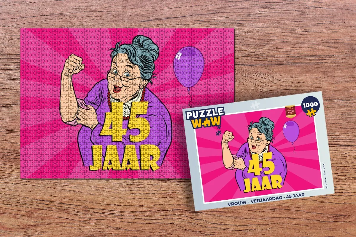 PuzzleWow Verjaardag Legpuzzel 1000 Stuks - Multicolor