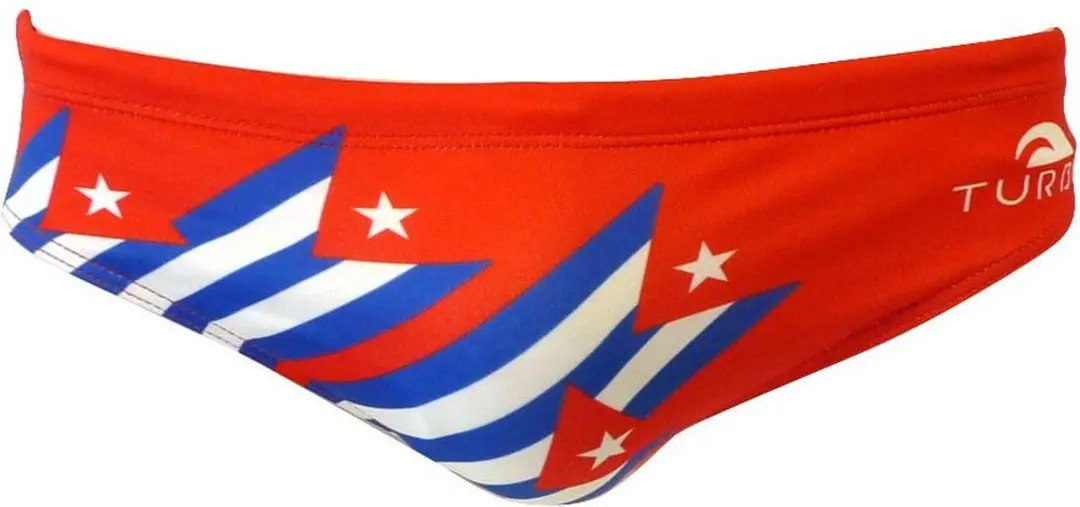 Turbo Cuba Stars Zwemslip Rood 3XL Man