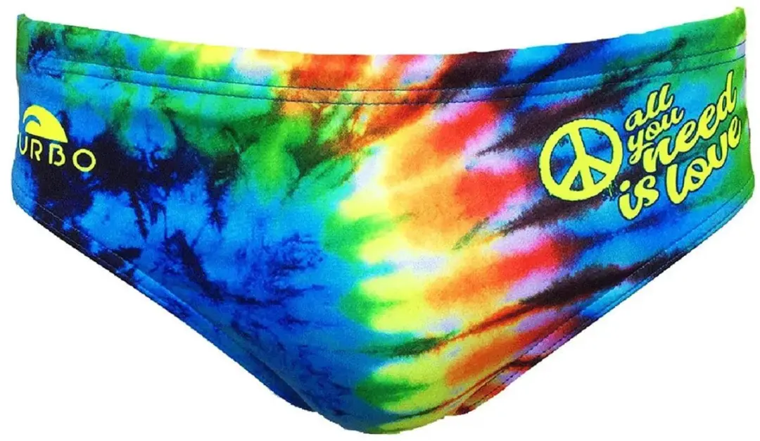 Turbo All You Need Is Love Zwemslip Veelkleurig 3XL Man