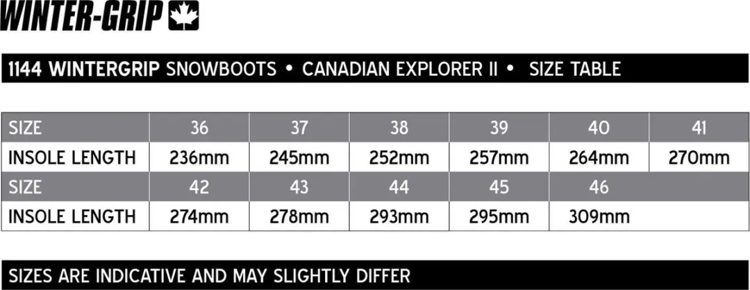 Winter-grip Canadian Explorer II Snowboots 45 - Zwart/Grijs/Rood - afbeelding 3 van 6