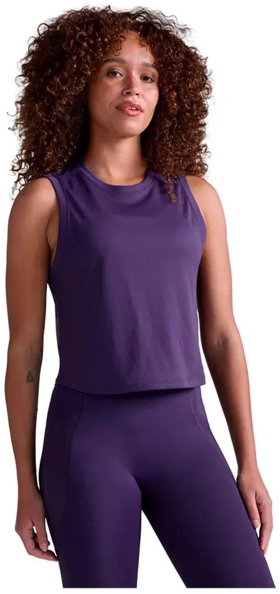 2xu Aero Mesh Crop Mouwloos T-shirt Paars S Vrouw