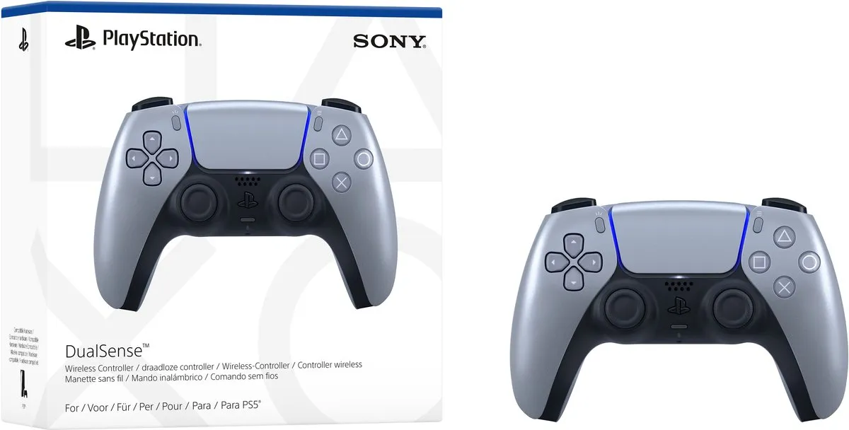 Sony PlayStation DualSense Controller 213473 - Sterling Silver - afbeelding 6 van 6
