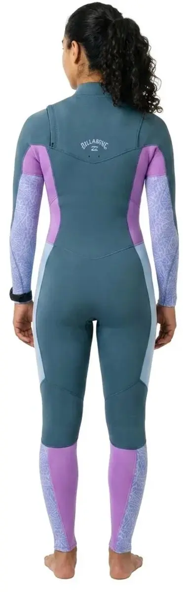 Billabong Synergy 4/3mm Chest Zip Wetsuit - Dames - Multicolor - afbeelding 2 van 6