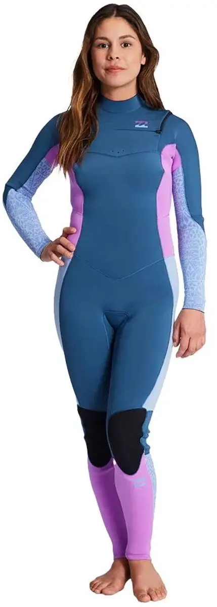 Billabong Synergy 4/3mm Chest Zip Wetsuit - Dames - Multicolor - afbeelding 6 van 6