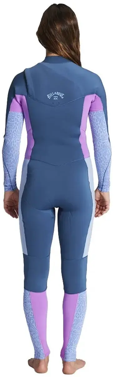 Billabong Synergy 4/3mm Chest Zip Wetsuit - Dames - Multicolor - afbeelding 3 van 6
