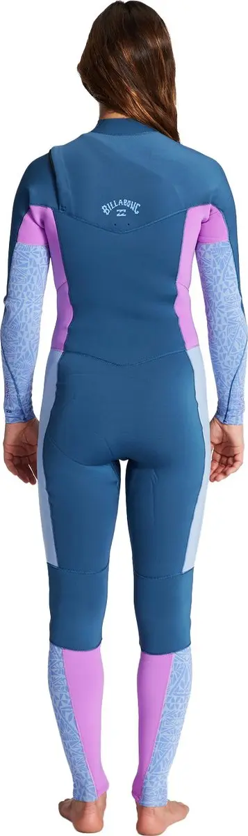 Billabong Synergy 4/3mm Chest Zip Wetsuit - Dames - Multicolor - afbeelding 5 van 6