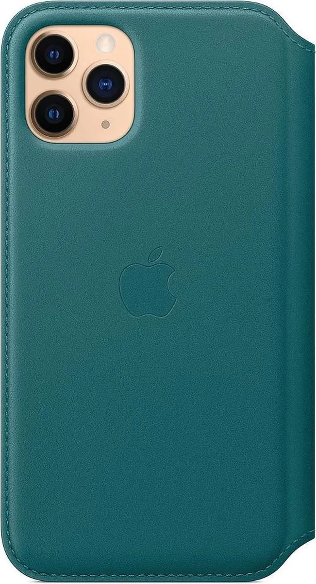 Apple Leren Folio Hoesje iPhone 11 Pro - Peacock
