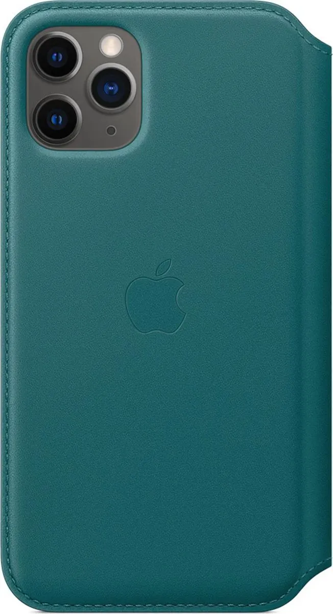 Apple Leren Folio Hoesje iPhone 11 Pro - Peacock