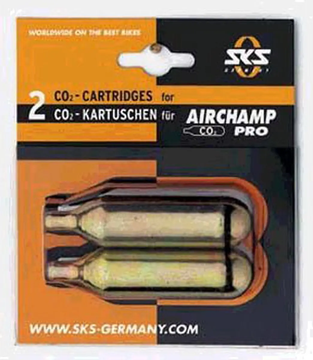 SKS Airchamp PRO CO2 Patroon 16g - 2 Stuks - afbeelding 3 van 3