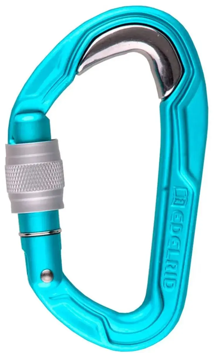 Edelrid Bulletproof Screw Karabijnhaak Blauw