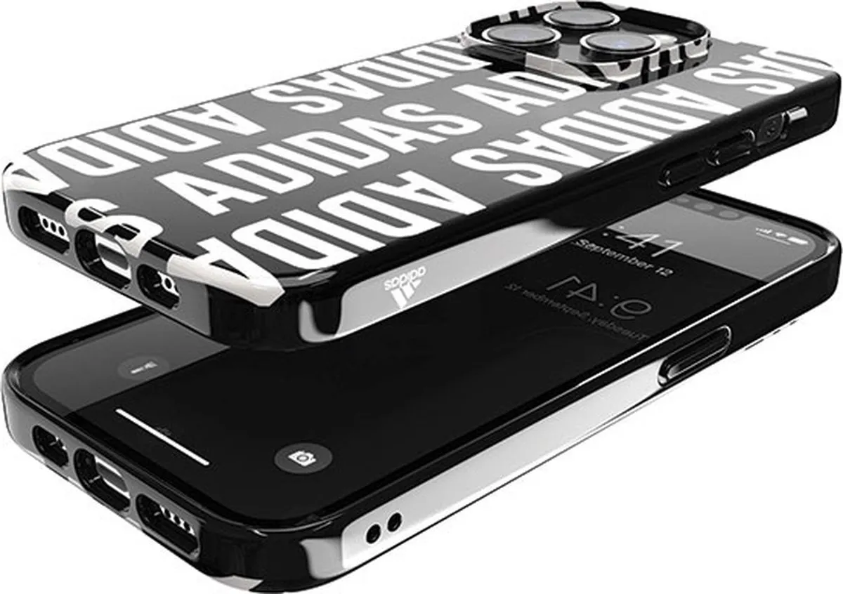 adidas Snap Case Logo Hoesje iPhone 14 Pro - Zwart