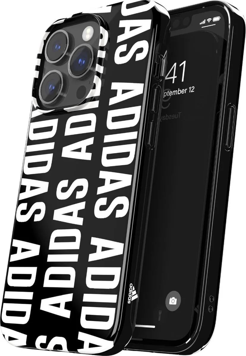 adidas Snap Case Logo Hoesje iPhone 14 Pro - Zwart