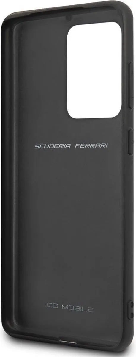 Ferrari Backcase Hoesje Effen Zwart - Samsung Galaxy S20 Ultra