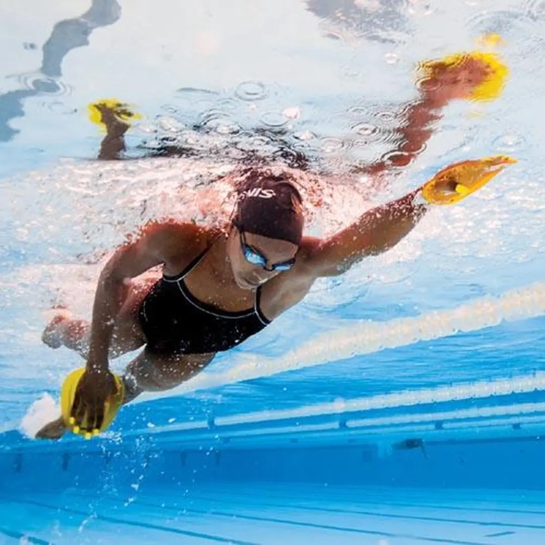 FINIS Agility Paddles Floating Geel L - afbeelding 6 van 6