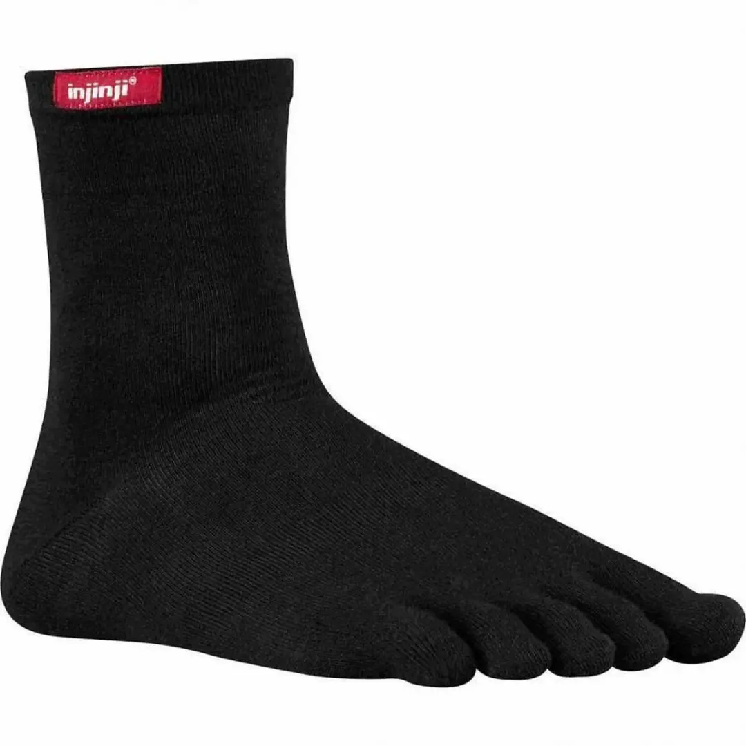 Injinji Original Weight Crew Sokken - Zwart - afbeelding 5 van 6