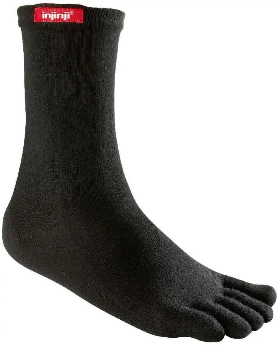 Injinji Original Weight Crew Sokken - Zwart - afbeelding 6 van 6