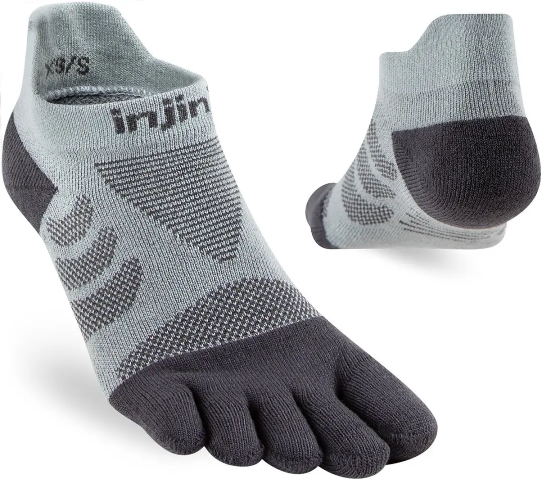 Injinji Womens Ultra Run No-Show Grijs