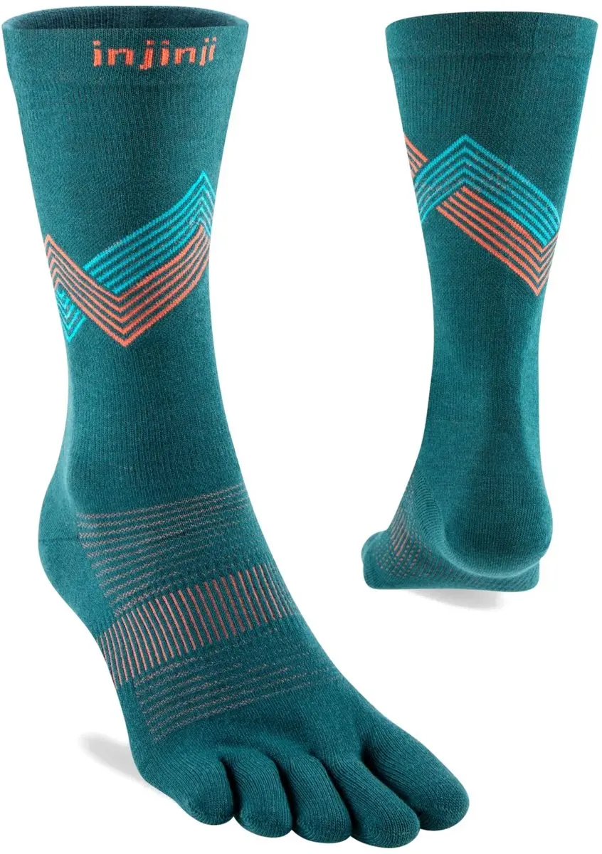Injinji Run Crew Lightweight Coolmax Sokken Lagoon/Roze