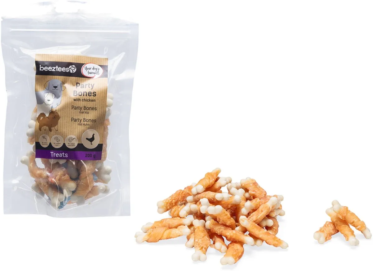 Beeztees Tasty Treats Party Bones Mini