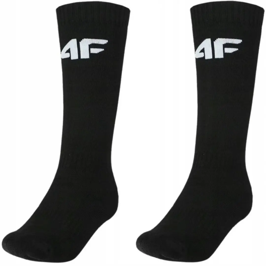 4F Kinder Skisokken Thermisch Comfort Maat 38-40 Zwart/Wit