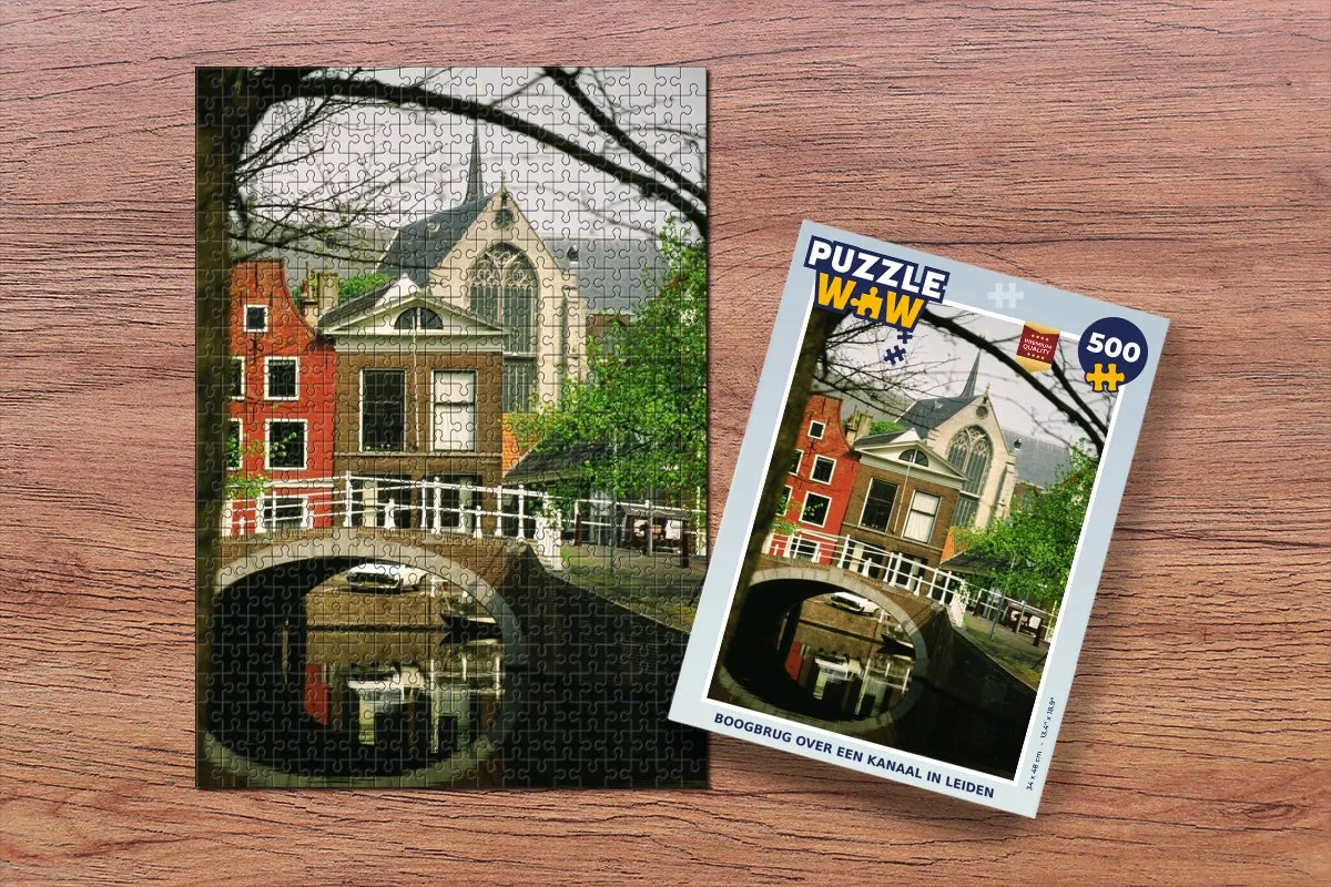 PuzzleWow Brug Leiden Legpuzzel 500 Stuks