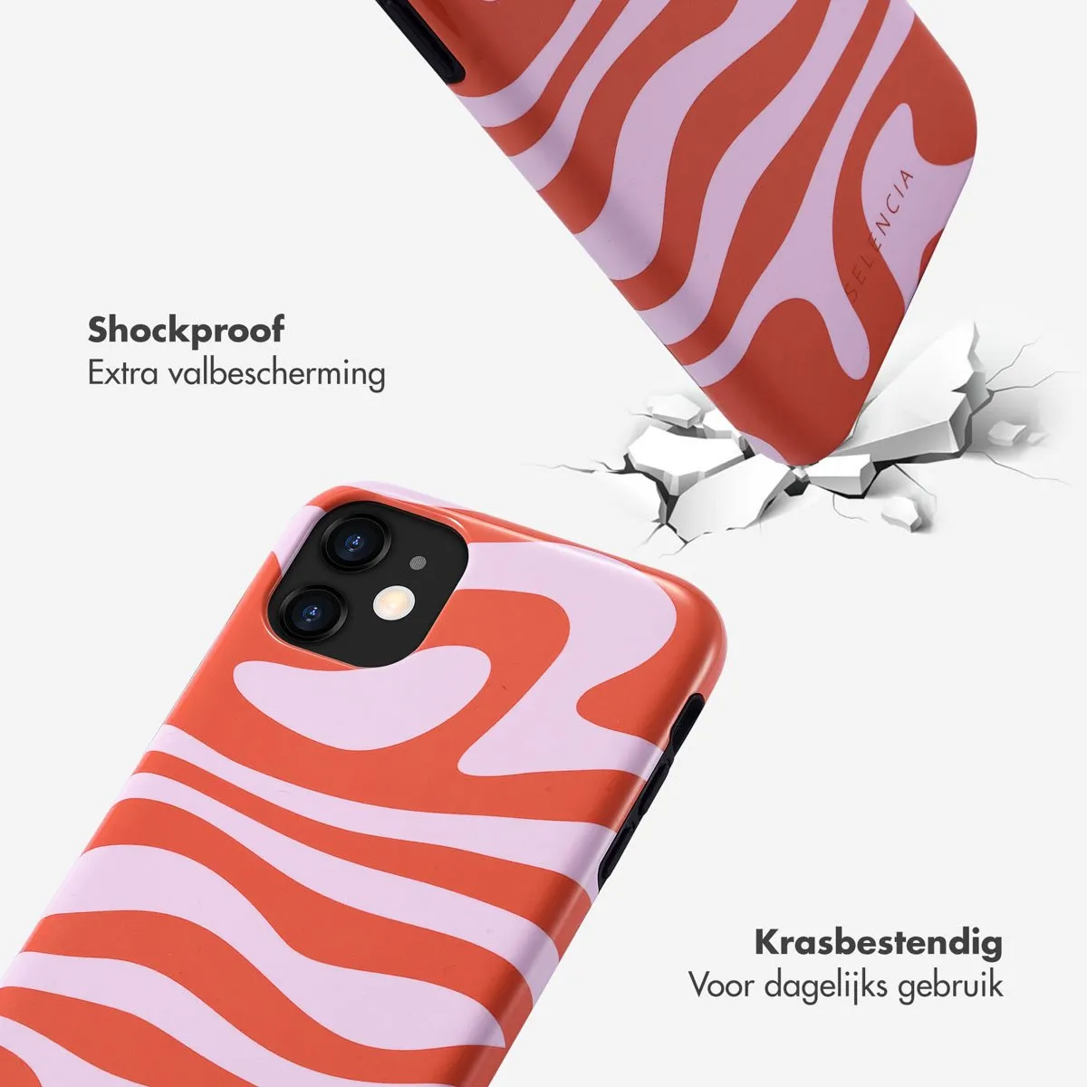 Selencia Hoesje iPhone 11 Dream Swirl Pink