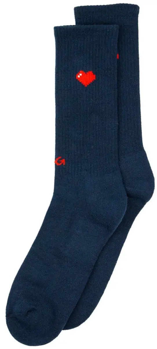 Alfredo Gonzales unisex athletic sokken icon hearts blauw