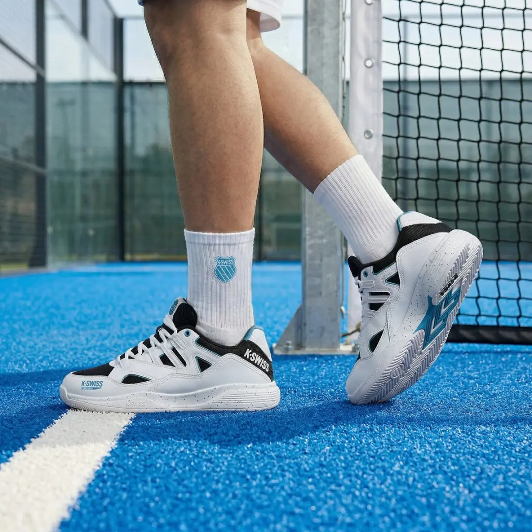 K-Swiss Tura Team padelschoenen - 42 - Wit/Zwart/Blauw - afbeelding 4 van 6