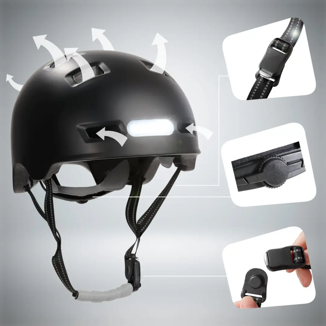 Crazy Safety Vertigo Skaterhelm - Zwart - afbeelding 4 van 6