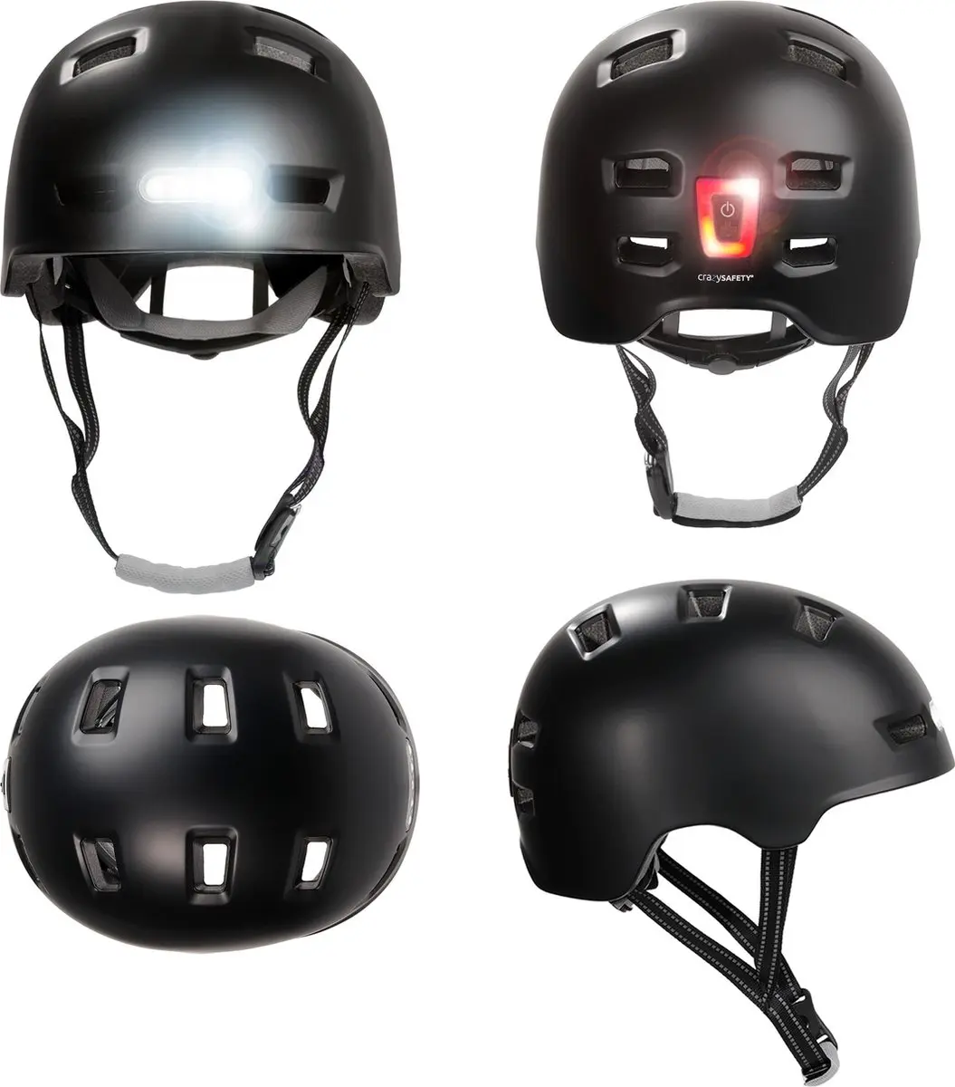 Crazy Safety Vertigo Skaterhelm - Zwart - afbeelding 2 van 6