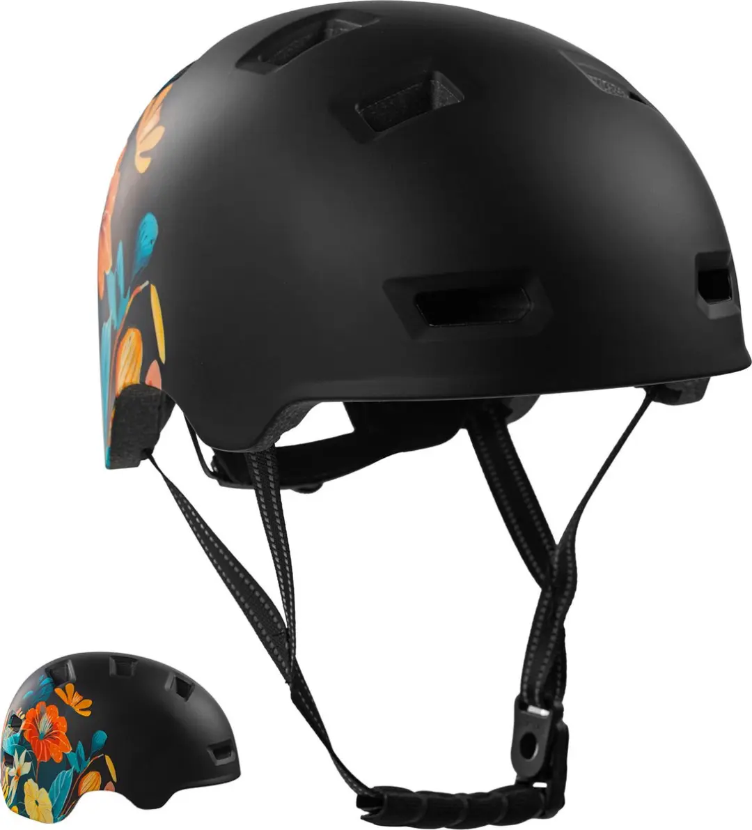Crazy Safety Rampage Flower Skater- en fietshelm M
