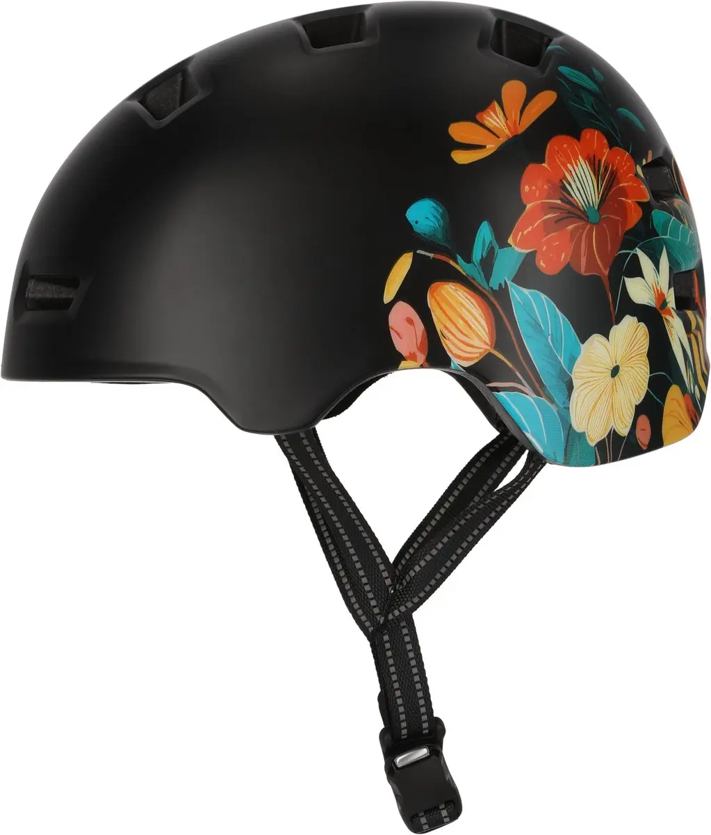 Crazy Safety Rampage Flower Skater- en fietshelm M - afbeelding 4 van 6