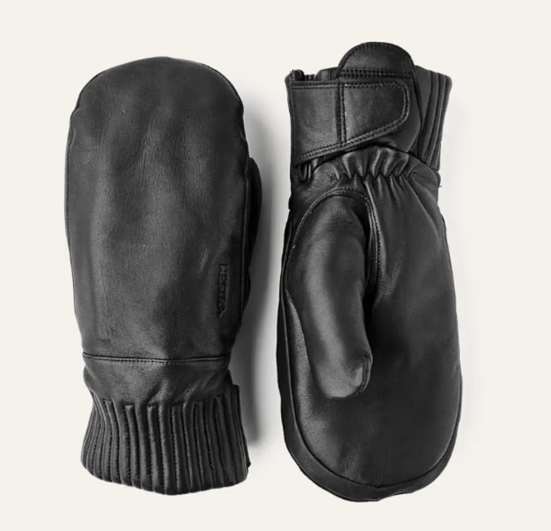 HESTRA IDRE WOOL MITT Black-8