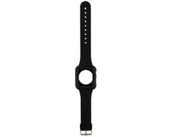 Hama Siliconen Bandje Apple Watch 42mm - Zwart - afbeelding 5 van 5