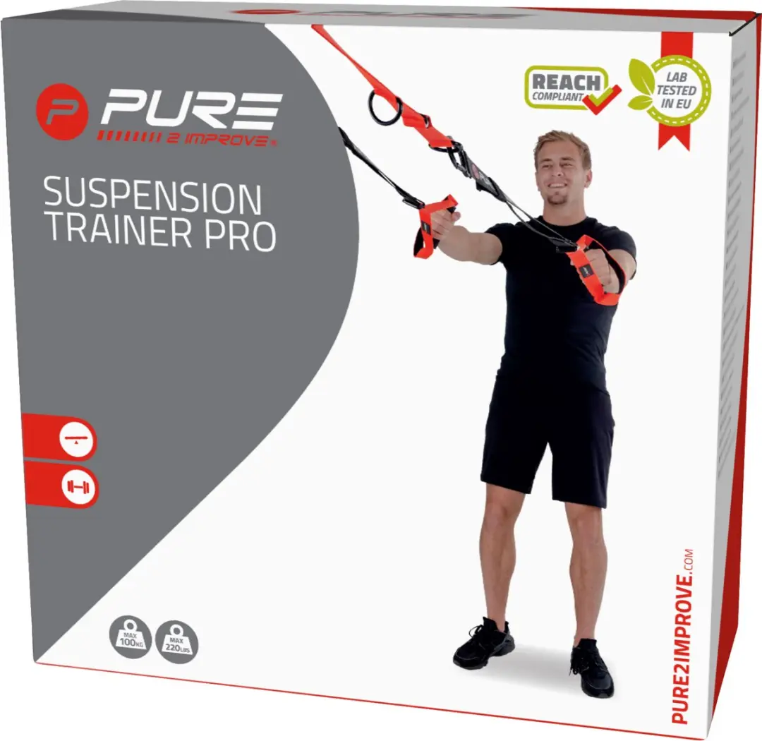 Pure2Improve Suspension Trainer Pro TRX Trainer - Rood - afbeelding 5 van 5