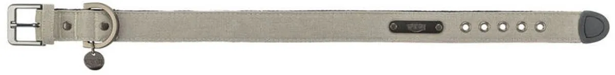 Trixie Halsband CityStyle Extra Breed - Lichtgrijs 50-57x3.5cm - afbeelding 3 van 3