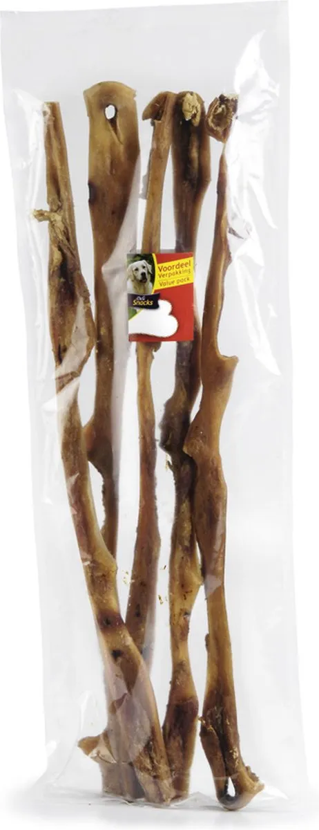 Beeztees Runderkophuid Hondensnack 80cm - 5 Stuks
